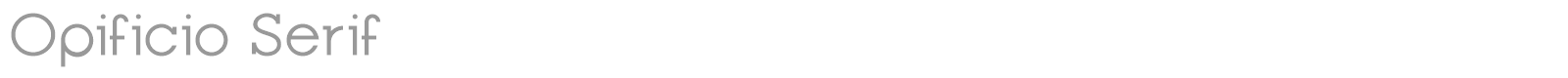 Opificio Serif font preview