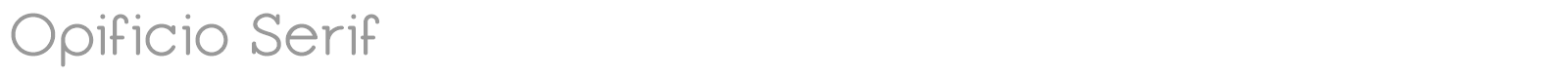 Opificio Serif font preview