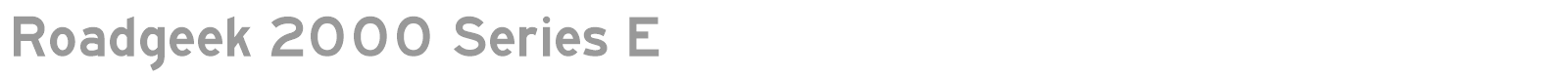 Roadgeek 2000 Series C font preview