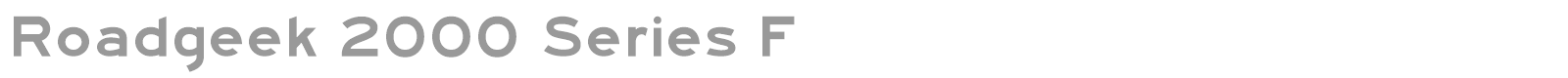 Roadgeek 2000 Series C font preview