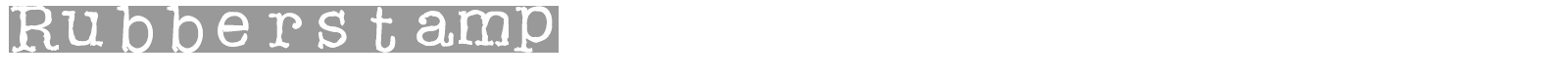 Rubberstamp font preview