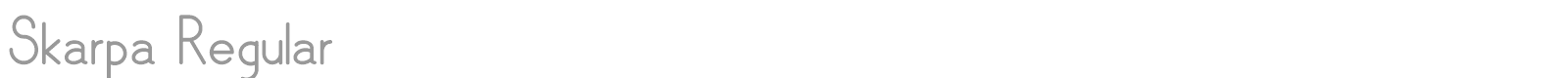 Skarpa Regular font preview