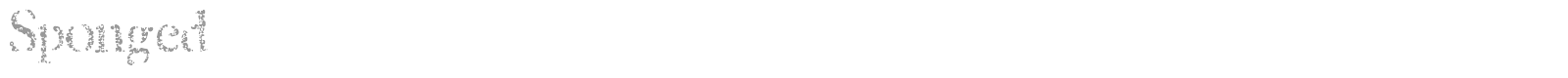Sponged font preview