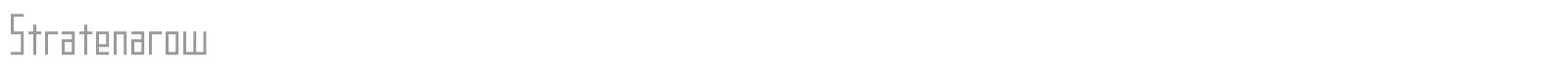 Stratenarow font preview