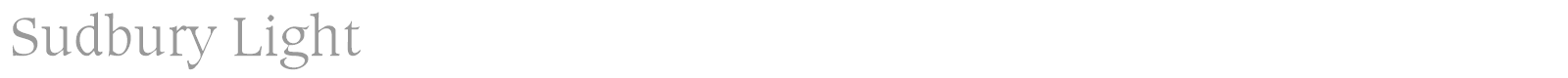 Sudbury Light font preview