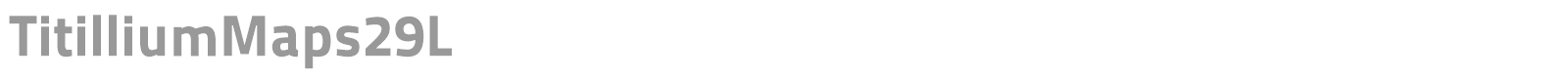 Titillium font preview