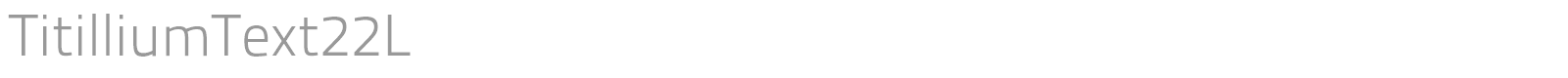 Titillium font preview