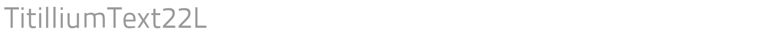 Titillium font preview