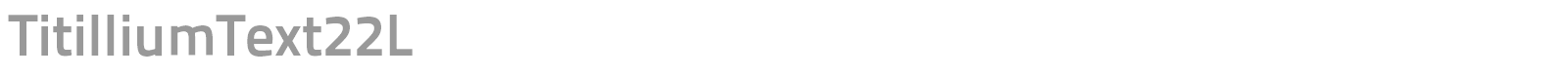 Titillium font preview