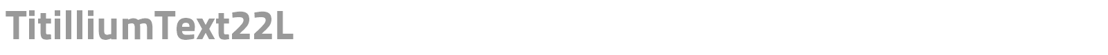 Titillium font preview