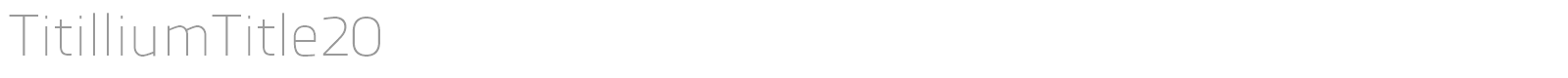 Titillium font preview