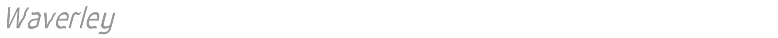 Waverley Italic font preview
