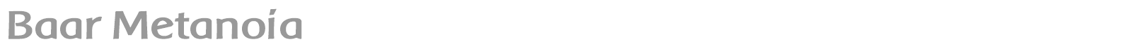 Baar Metanoia font preview