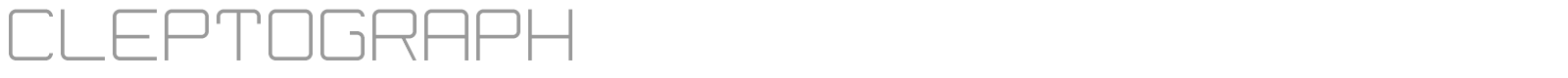 Cleptograph font preview