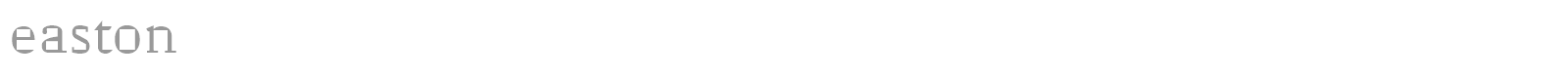 easton font preview