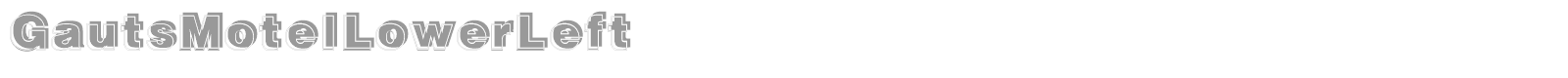 GautsMotelLowerLeft font preview
