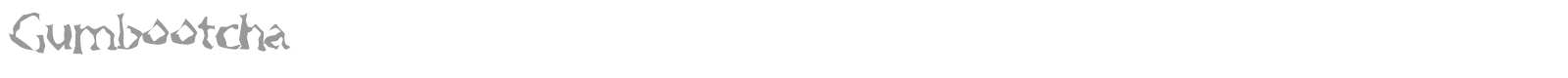 Gumbootcha font preview