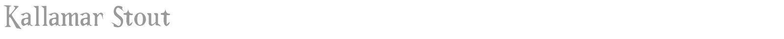 Kallamar font preview