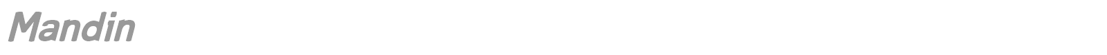 Mandin font preview