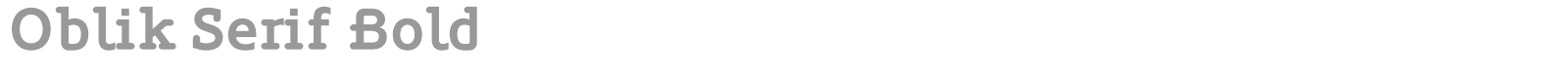 Oblik Serif font preview