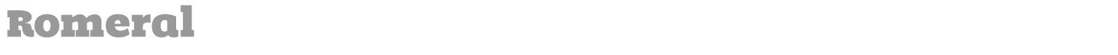 Romeral font preview