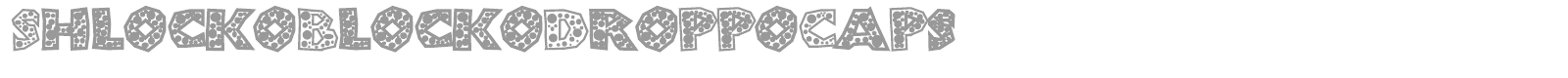 Shlocko Blocko font preview