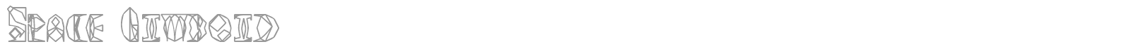 Space Gimboid font preview