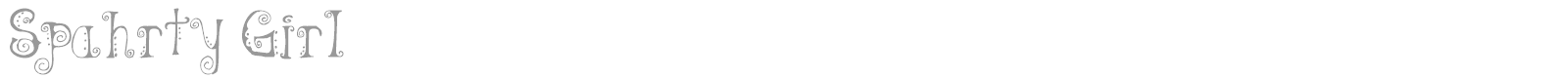 Spahrty Girl font preview