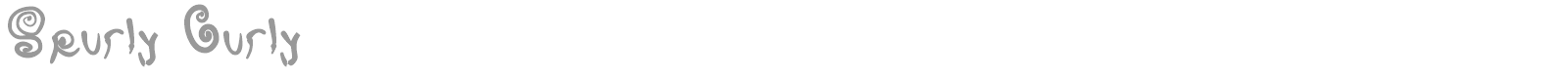Spurly Curly font preview