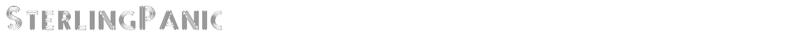 Sterling Panic font preview