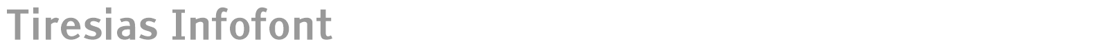 Tiresias Infofont font preview