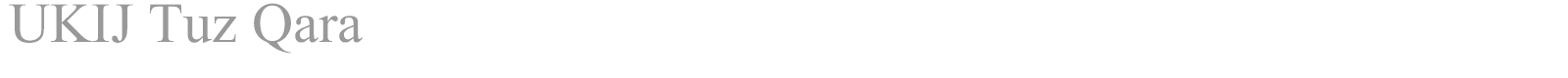 UKIJ Tuz Qara font preview