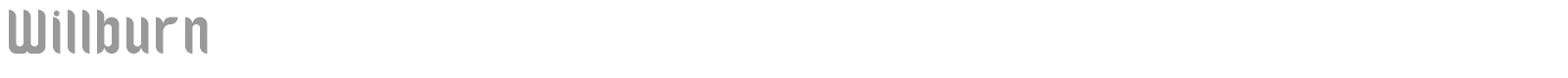 Willburn font preview