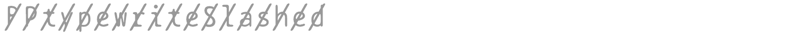 BPtypewriteUnderscored font preview