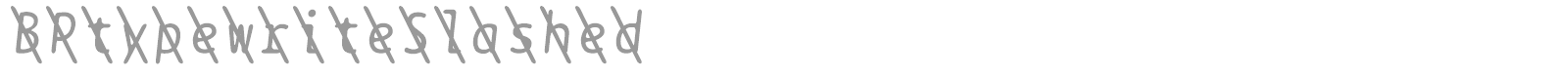 BPtypewriteUnderscored font preview