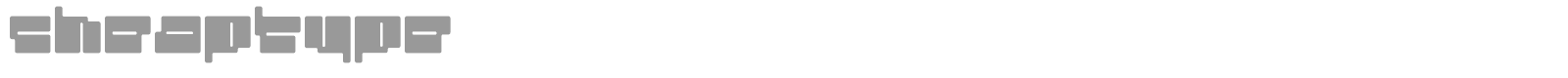 Cheaptype font preview