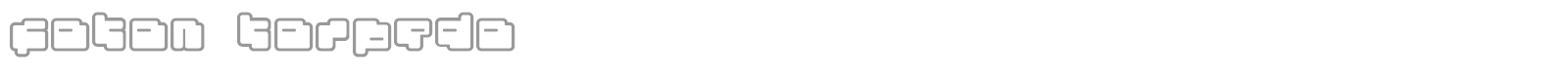 Foton Torpedo font preview