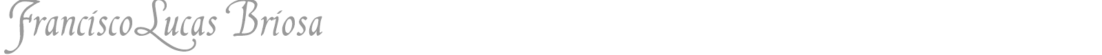 Francisco Lucas font preview