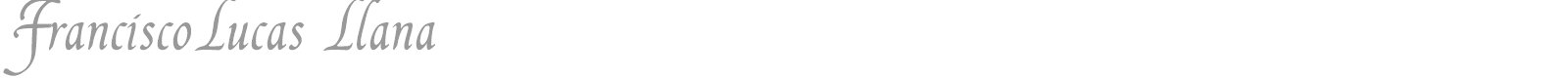 Francisco Lucas font preview