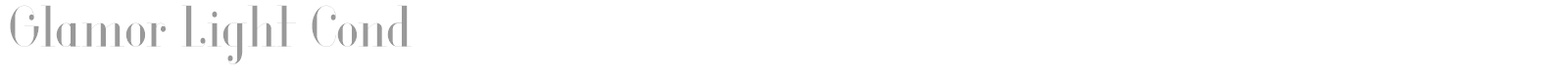 Glamor Light Cond font preview