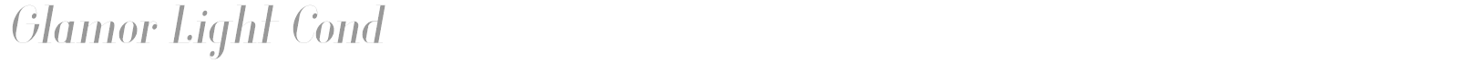 Glamor Light Cond font preview
