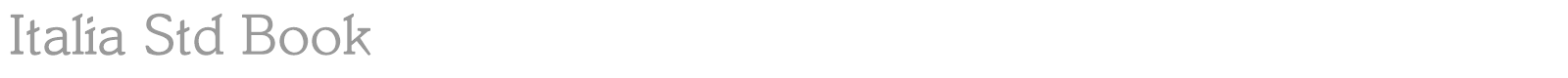 Italia Std font preview