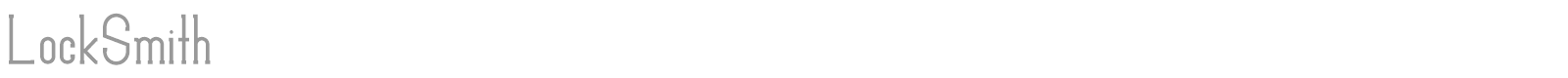 LockSmith font preview