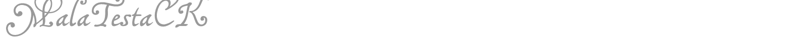 Mala Testa font preview