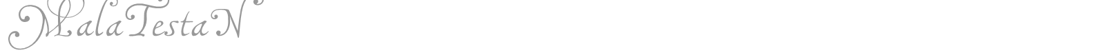 Mala Testa font preview