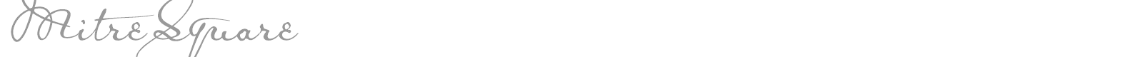 Mitre Square font preview