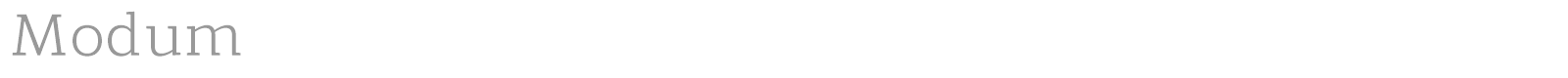 Modum font preview