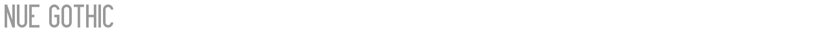 Nue Gothic font preview