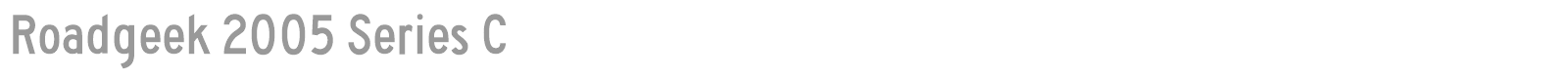 Roadgeek 2005 Series C font preview