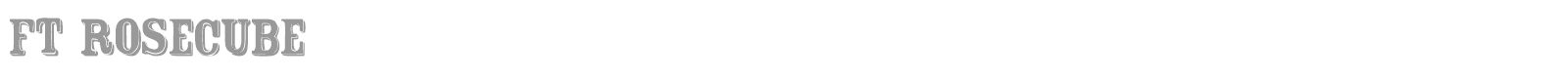 Rosecube font preview